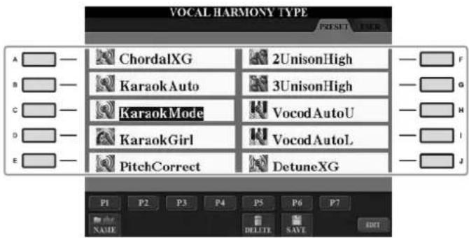 YAMAHA Clavinova CVP501PE - Appuyez sur les touches [6 ▲]/[7 ▲] pour activer les harmonies vocales (Vocal Harmony). - 2