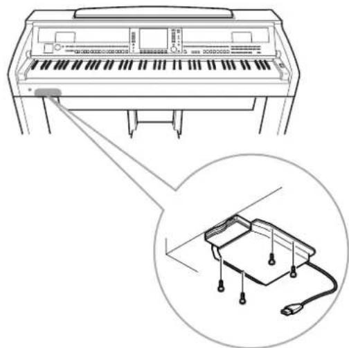 YAMAHA Clavinova CVP501PE - Installation du lecteur de disquettes (en option) (CVP-509/505) - 4