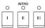 YAMAHA Clavinova CVP501PE - - Touches [I]–[III] de la section INTRO - 1