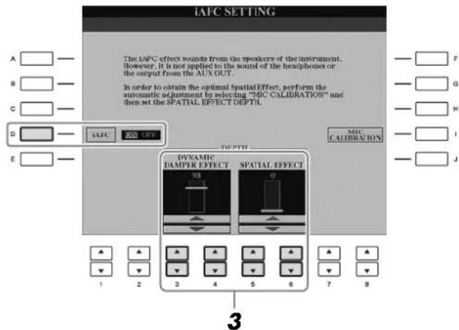 YAMAHA Clavinova CVP501PE - Appuyez sur la touche [D] pour activer l'effet iAFC. - 1