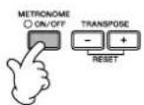 YAMAHA Clavinova CVP409GP - Utilisation du métronome - 1