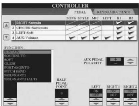 YAMAHA Clavinova CVP409GP - Affectation de fonctions spécifiques à chaque pedale - 1