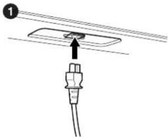 YAMAHA Clavinova CVP409GP - Connexion du cable d'alimentation - 1