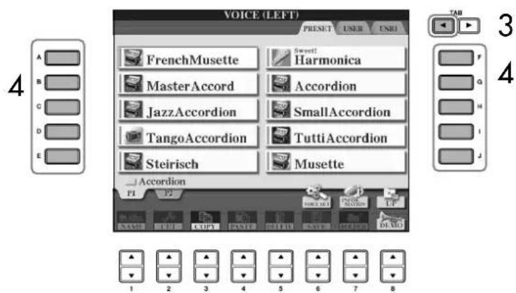 YAMAHA Clavinova CVP409GP - Reproduction de voix différentes avec la main gauche et la main droite (parties Right 1 et Left) - 3