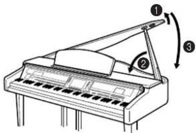 YAMAHA Clavinova CVP409GP - Utilisation du crochet de suspension du casque - 1