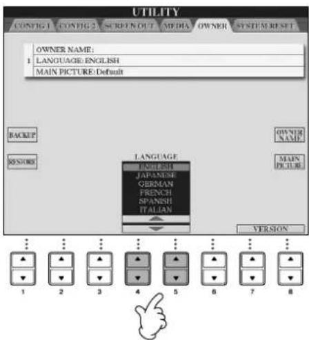 YAMAHA Clavinova CVP409GP - Sélectionnez la langue de votrechoix. - 1