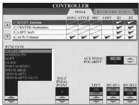 YAMAHA Clavinova CVP409GP - Appuyez sur la touche [D] pour selectionner la catégorie CONTROLLER (Contrôleur). - 2