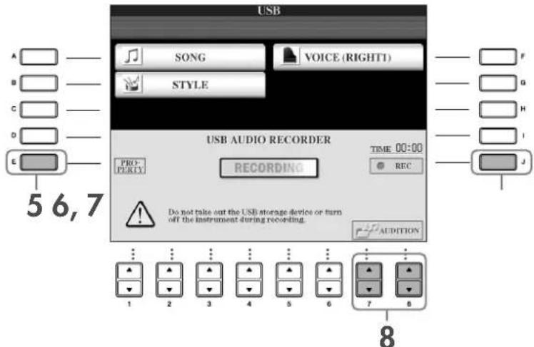 YAMAHA Clavinova CVP409GP - Si nécessaire, appuyez sur la touche [E] (PROPERTY) pour appeler l'écran Property, puis vérifie les informations relatives à la mémoire flash USB. - 1