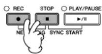 YAMAHA Clavinova CVP409GP - Principe d'utilisation de l'enregistrement pas à pas - 1