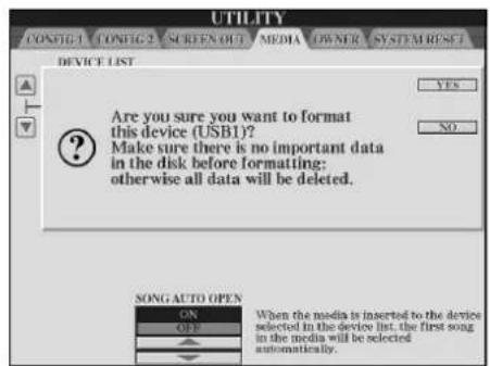 YAMAHA Clavinova CVP409GP - Messages affichés à l'écran - 2