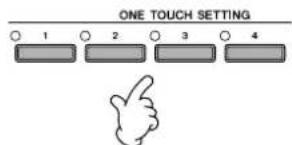 YAMAHA Clavinova CVP409GP - Adaptation des réglages de panneau au style sélectionné (One Touch Setting) - 1