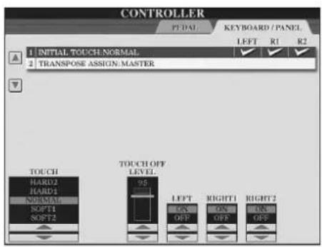 YAMAHA Clavinova CVP409GP - Appuyez sur la touche TAB [▶] pour sélectionner l'onglet KEYBOARD/PANEL (Clavier/Panneau). - 2