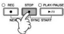 YAMAHA Clavinova CVP409GP - Appuyez sur la touche SONG [STOP] pour interrompre l'enregistrement. - 1