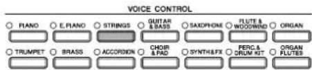 YAMAHA Clavinova CVP409GP - Appuyez sur l'une des touches de selection de la catégorie VOICE pour sélectionner une catégorie de voix et appeler l'écran Voice Selection. - 1