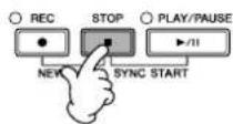 YAMAHA Clavinova CVP409GP - Appuyez sur la touche SONG [STOP] pour interrompre l'enregistrement. - 1