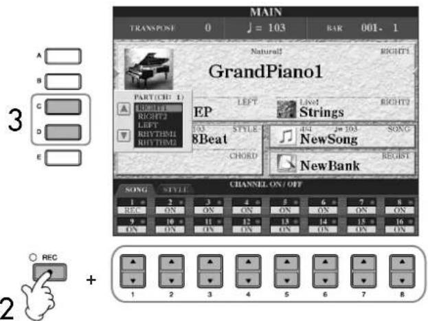 YAMAHA Clavinova CVP409GP - A propos des canaux - 1