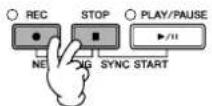 YAMAHA Clavinova CVP409GP - Appuyez simultanément sur les touches SONG [REC] et SONG [STOP]. - 1