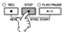 YAMAHA Clavinova CVP403PE - Appuyez sur la touche SONG [STOP] pour interrompre l'enregistrement. - 1