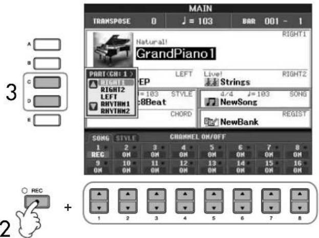 YAMAHA Clavinova CVP403PE - A propos des canaux - 1