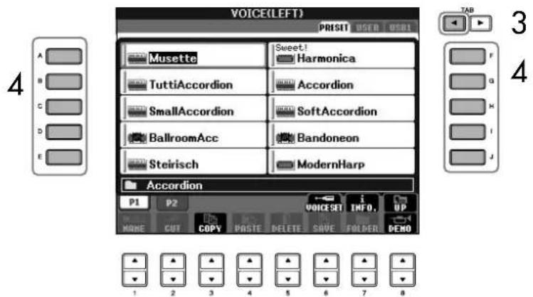 YAMAHA Clavinova CVP403PE - Reproduction de voix différentes avec la main gauche et la main droite (parties Right 1 et Left) - 3