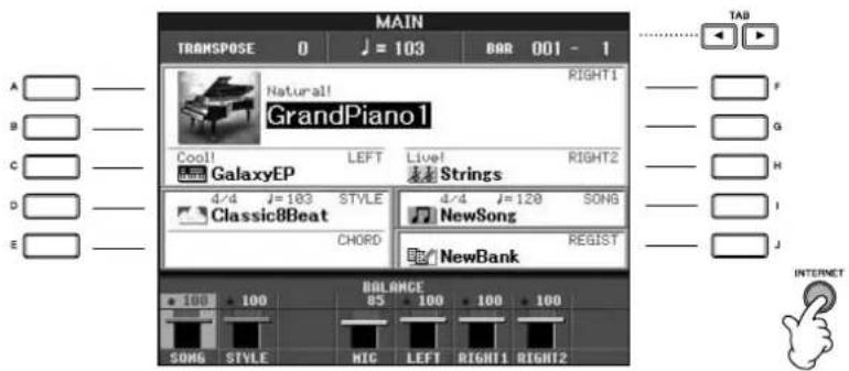 YAMAHA Clavinova CVP405PE - Accès au site web spécial - 1