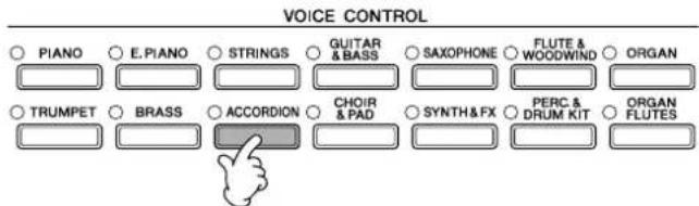 YAMAHA Clavinova CVP405PE - Reproduction simultanée de deux voix (parties Right 1 et 2) - 2