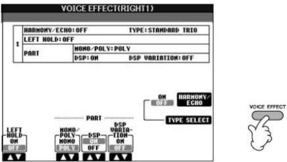 YAMAHA Clavinova CVP405PE - Ajout d'effets aux voix jouées au clavier - 2