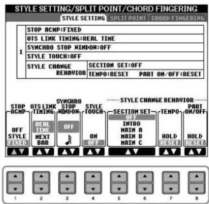 YAMAHA Clavinova CVP405PE - Appelez l'écran approprié. - 1