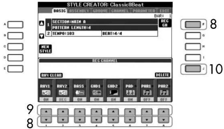 YAMAHA Clavinova CVP405PE - Assourdissement de canaux spécifiques pendant l'enregistrement - 1