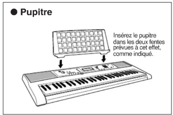 YAMAHA YPT200 - Accessoires fournis - 1
