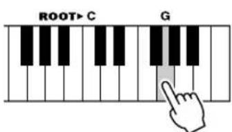 YAMAHA YPT200 - Recherche d'accords à l'aide du dictionnaire d'accords - 3