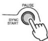 YAMAHA YPT200 - Activez SYNC START. - 1