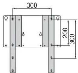 YAMAHA YTSV1100 - - Plaatsen van de montageadapter met de TV-montagebeugel - 3