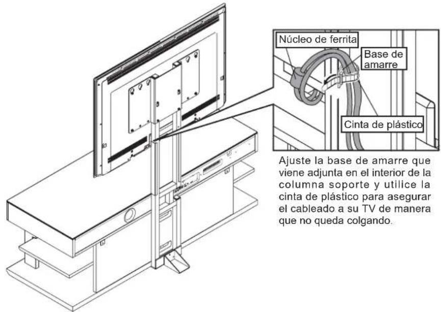 YAMAHA YTSV1100 - - Cuando utilisesolelaplacesoporte de montaje de la TV - 15