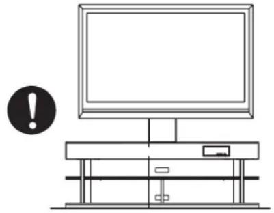 YAMAHA YTSV1100 - Positioning of your TV rack - 1