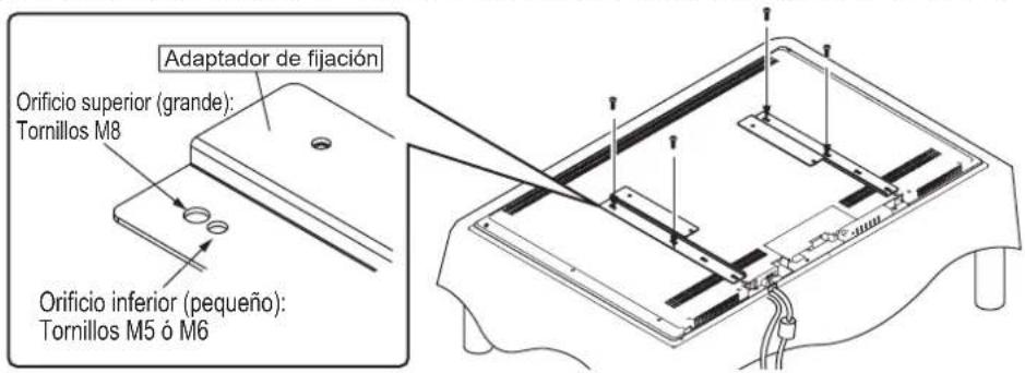 YAMAHA YTSV1100 - - Cuando se utilizes una planta soporte de montaje de la TV + adaptador de fjacion - 6