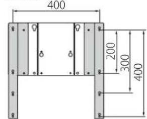YAMAHA YTSV1100 - Positionnement de l'adaptateur de montage avec la barre de montage pour TV - 2