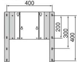 YAMAHA YTSV1100 - - Positionierung des Halterungsadapters auf die TV-Halterung - 2