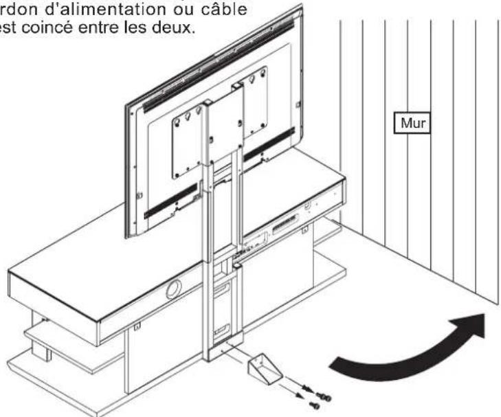 YAMAHA YTSV1100 - Quand on utilise seulement la barre de montage pour TV - 18