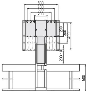 YAMAHA YTSV1100 - Quand on utilise la barre de montage pour TV + l'adaptateur de montage - 2