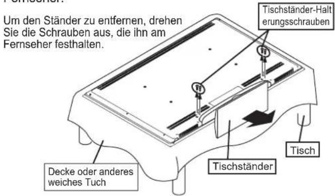 YAMAHA YTSV1100 - ■Bei Verwendung von TV-Halterung + Halterungsadapter - 1