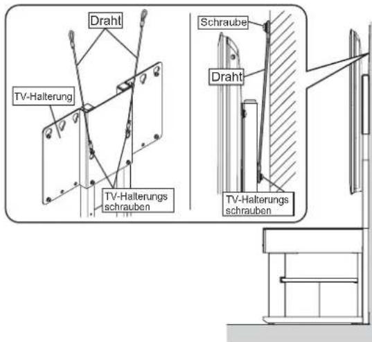 YAMAHA YTSV1100 - Sichern des, damit es nicht umfällt - 1