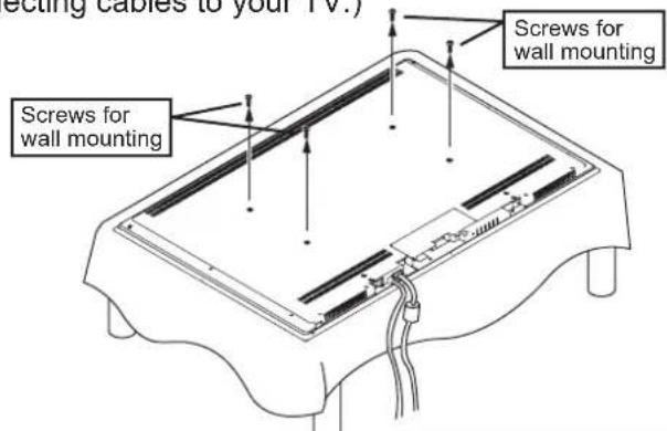 YAMAHA YTSV1100 - When using only the TV mounting bracket - 4