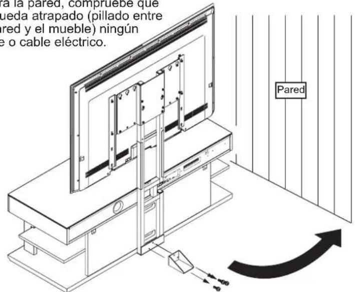 YAMAHA YTSV1100 - -Posicion de los tornillos de la plaza soporte de montaje de la TV para aparear - 8