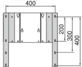 YAMAHA YTSV1100 - - Plaatsen van de montageadapter met de TV-montagebeugel - 2