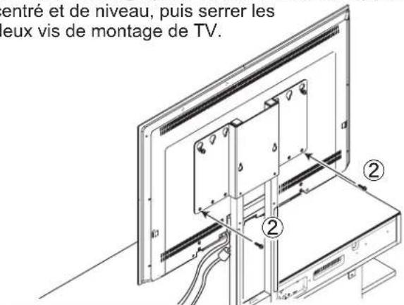 YAMAHA YTSV1100 - Quand on utilise seulement la barre de montage pour TV - 11