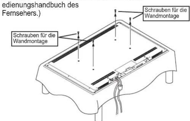 YAMAHA YTSV1100 - ■Bei Verwendung von TV-Halterung + Halterungsadapter - 4