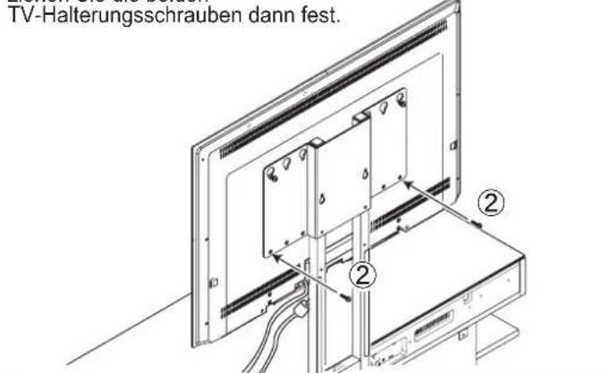 YAMAHA YTSV1100 - Wenn nur die TV-Halterung verwendet wird - 11