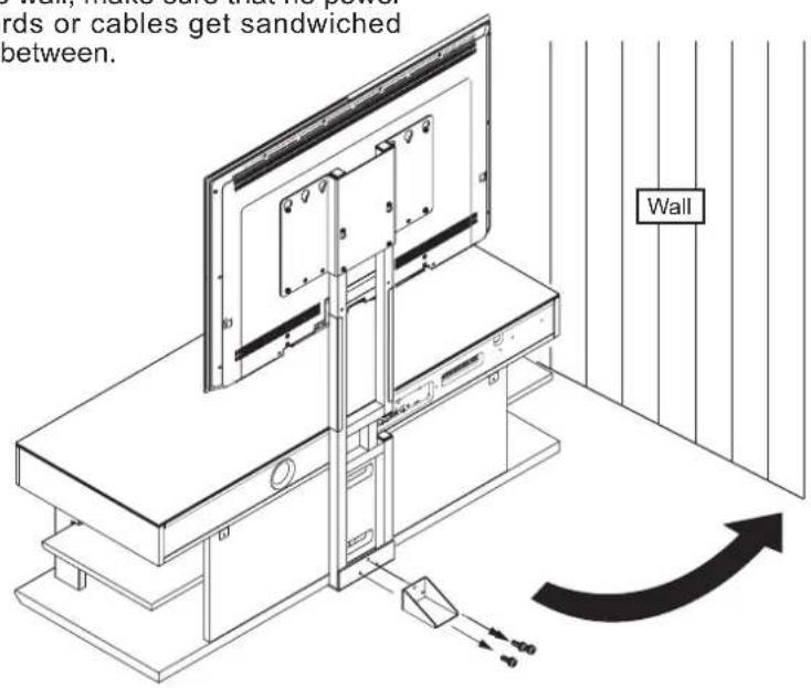 YAMAHA YTSV1100 - When using only the TV mounting bracket - 18