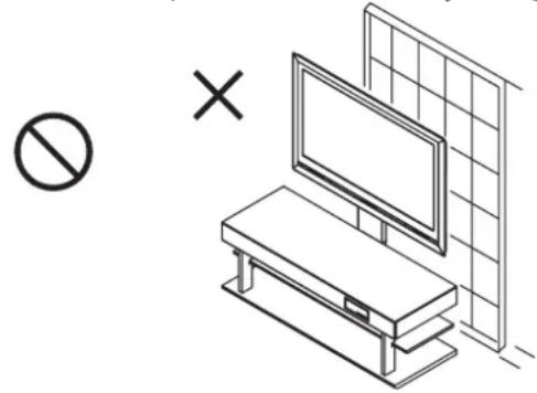 YAMAHA YTSV1100 - Positioning of your TV rack - 6